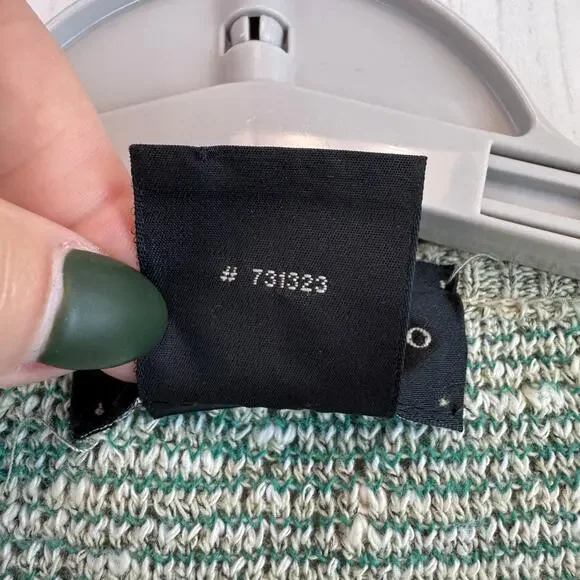 VTG Conte di Milano Green Plaid V-Neck Sweater Cosby Grandpa Italy Size Large - Picture 6 of 13